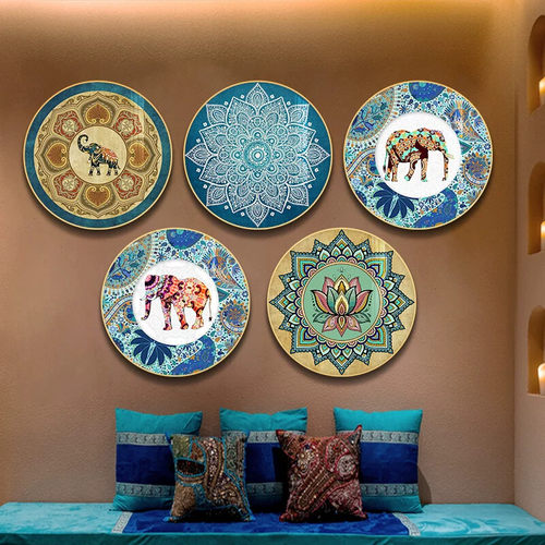 泰式墙面装饰画东南亚风格装饰物按摩店挂画泰国餐厅背景墙壁画