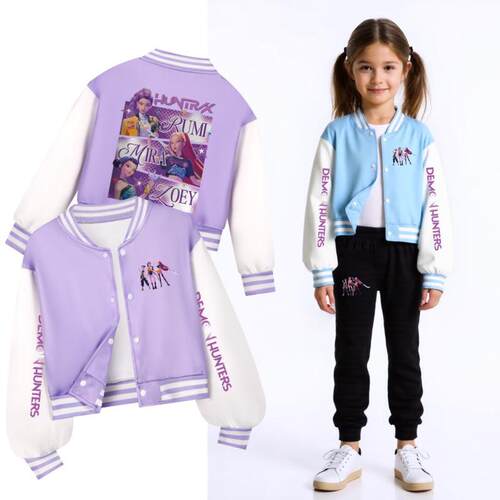 K 72506 Kpop Baseball Jacket Set 儿童棒球服 跨境欧美亚马逊外