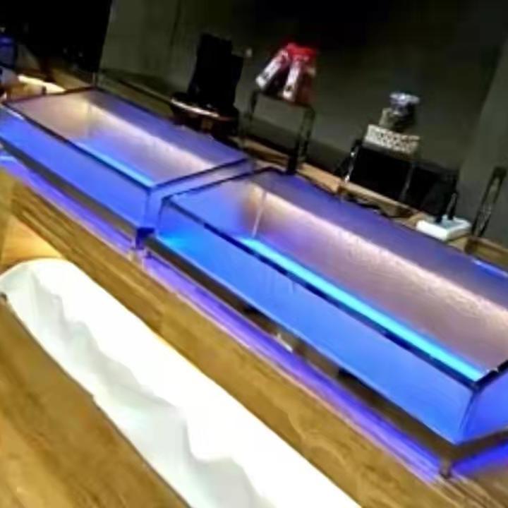 海鲜冰台商用冰槽自助餐厅冷藏台面展示柜冰鲜凉菜生鲜熟食肉类