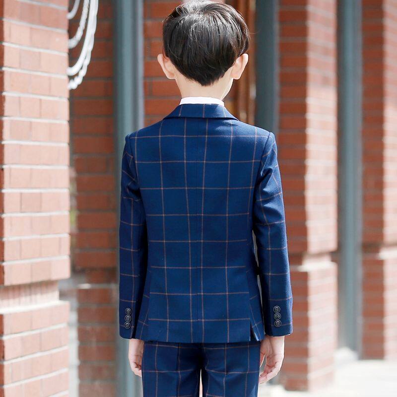 儿童西装套装男童花童礼服钢琴演出服中大童帅气小孩西服外套秋冬