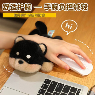 滑鼠垫可爱掌中玩偶毛绒玩具桌面手腕垫玩偶手腕宝桌伴娃娃公仔
