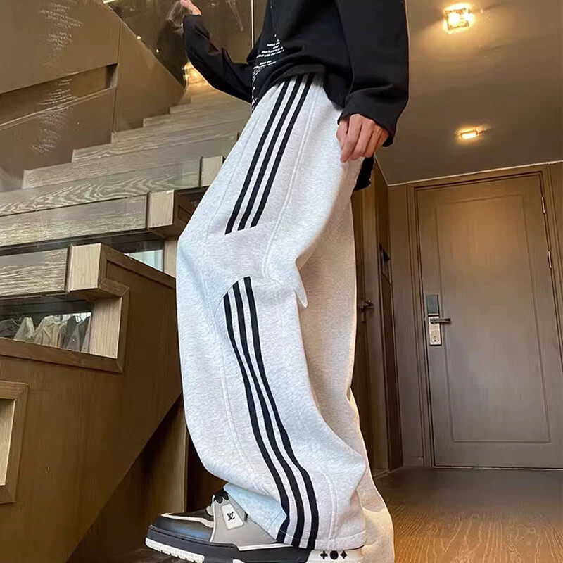 裤子男士春季宽松休闲长裤2026新款男生工装阔腿直筒男款运动卫裤