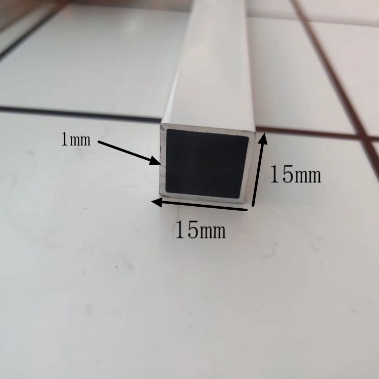 黑色加厚铝合金方管10x10 白色烤漆铝方管20x20x25建筑材料