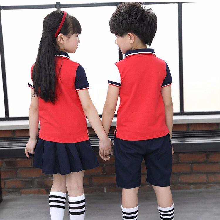 幼儿园园服夏季英伦风班服棉儿童运动套装中小学生校服开学演出服
