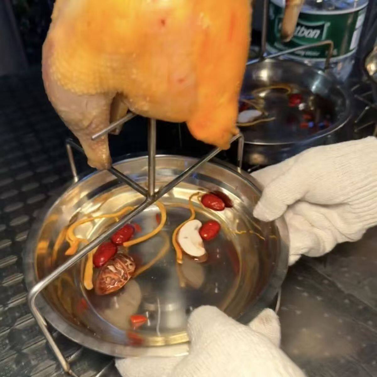 台湾桶仔鸡摆地摊柴火烤鸡烤肉炉家用专用炉摇滚窑鸡炉新型烧烤炉