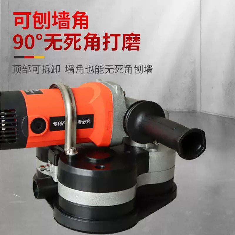 手持三头无尘打磨机可携式地坪研磨机磨边修边机抛光翻新水泥地面