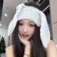 垂耳兔眼罩小红书同款 博主花边垂耳邦尼兔遮光眼罩睡 兔耳眼罩爆款