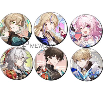 三月七周边徽章吧唧马口铁底自制白露青雀彦卿动漫卡通