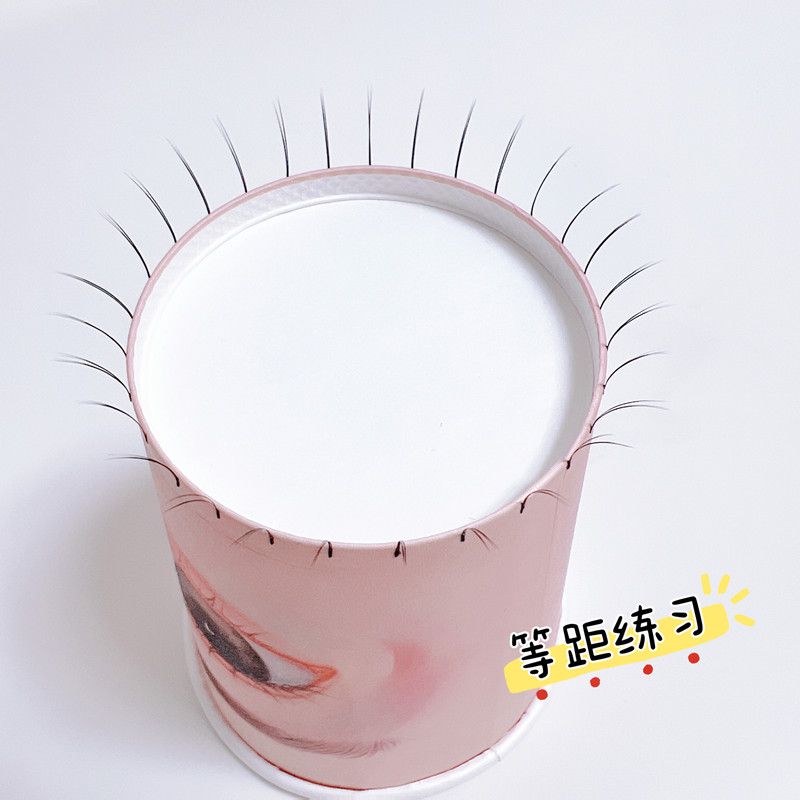 20个美睫纸杯嫁接睫毛初学者练习打版纸杯款式展示假睫毛辅助工具