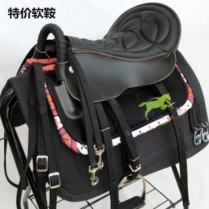全套包邮特价纯牛皮马鞍 软款马鞍整套马鞍子 马具成套厂家