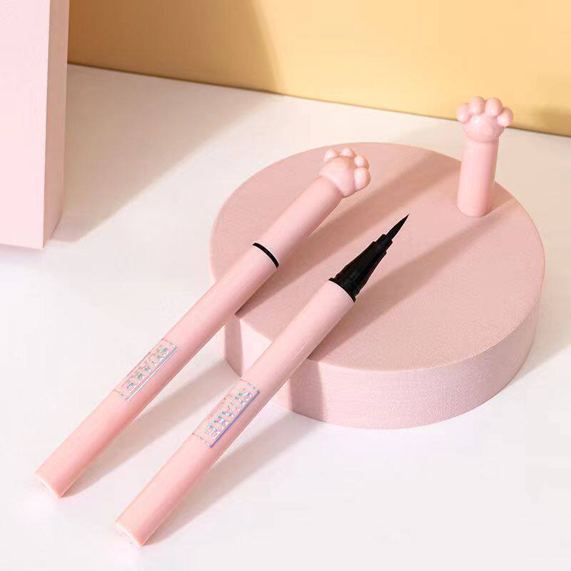 猫爪彩色眼线笔速干防水防汗持久不晕染极细学生初学者学生细头