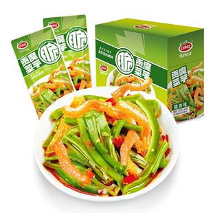 口水娃魔芋贡菜300g盒装香辣酸辣素毛肚网红休闲解馋小零食下饭菜