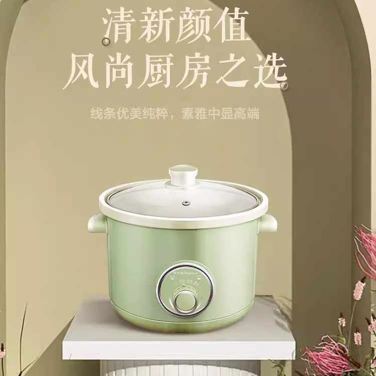 荣事达电炖锅陶瓷家用小型多功能白瓷bb煲动煮粥甜品煲汤养生燕窝