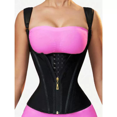 Fajas Colombianas Adjustable Zipper Waist Trainer Corset