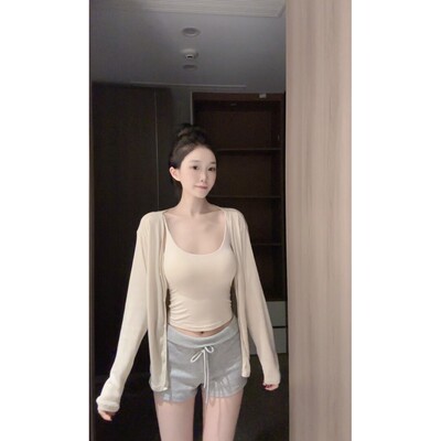 韵殿莱赛尔天丝防晒开衫2025宽松薄款显瘦夏季空调衫防冰丝短款女
