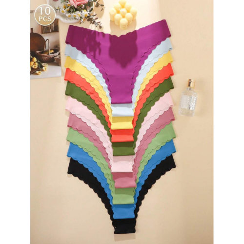 H 88681 Wave Edge Briefs 波浪边女内裤跨境速卖通外