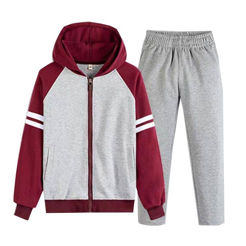 合肥市和平小学校服增订链接小学生校服棒球服红色T恤校服裤子