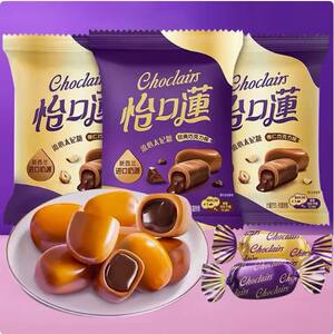 怡口蓮怡口莲榛仁巧克力味太妃糖果喜糖零食送礼儿童零食
