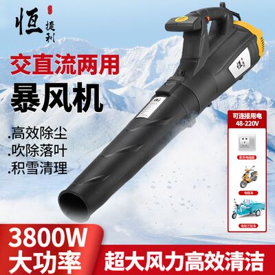 大功率暴风机吹雪吹树叶环卫工人吹风机除尘器吹灰充插两用鼓风机