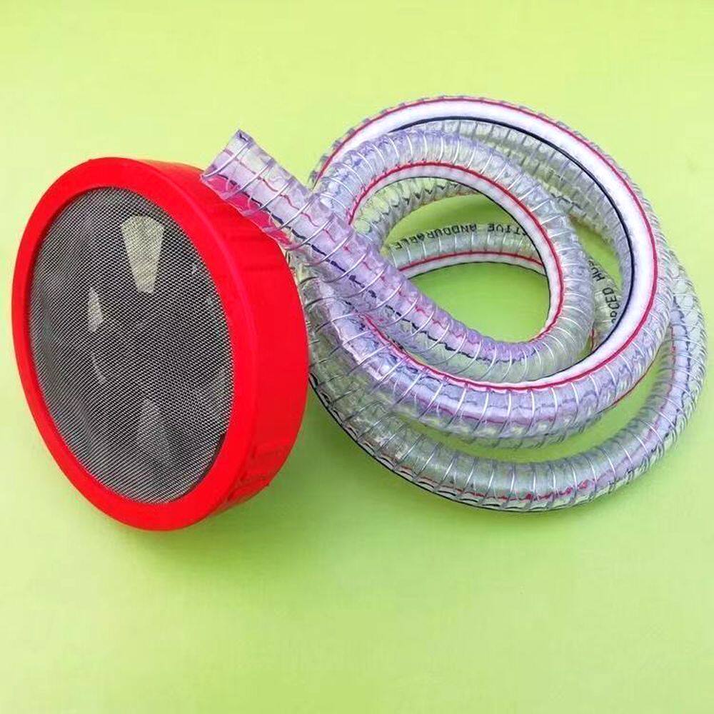 家用高压洗车机钢丝进水管洗车水枪抽水软管子进水口过滤配件