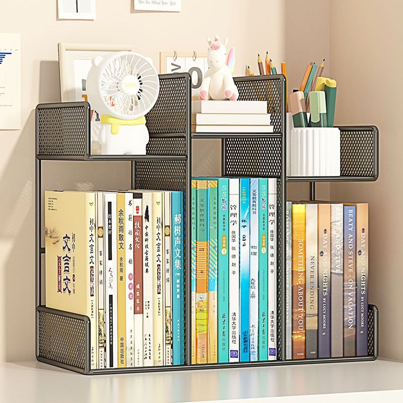 书架桌面置物架简易儿童组合书桌上收纳架学生用宿舍书柜简约现代