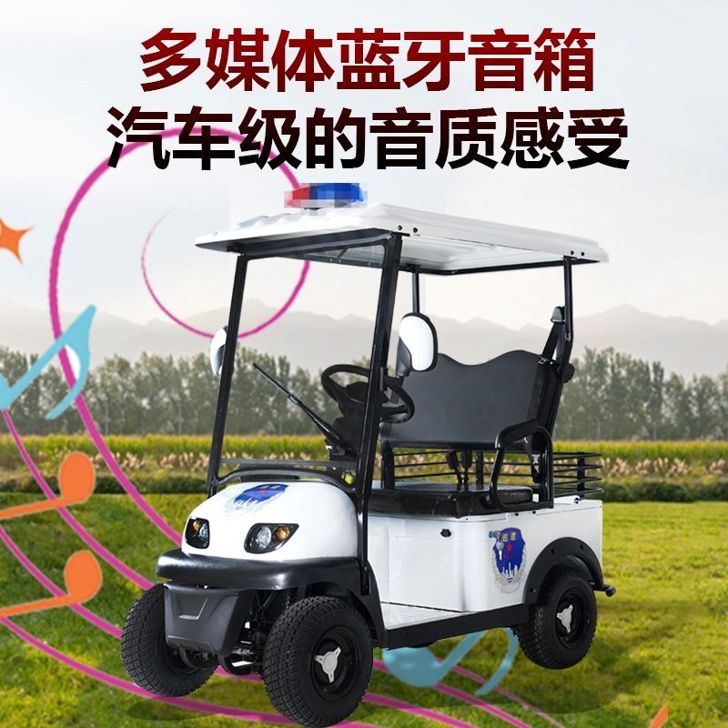 小巴士E600方向盘四轮家用代步车电动车双人电瓶车景区观光巡逻车