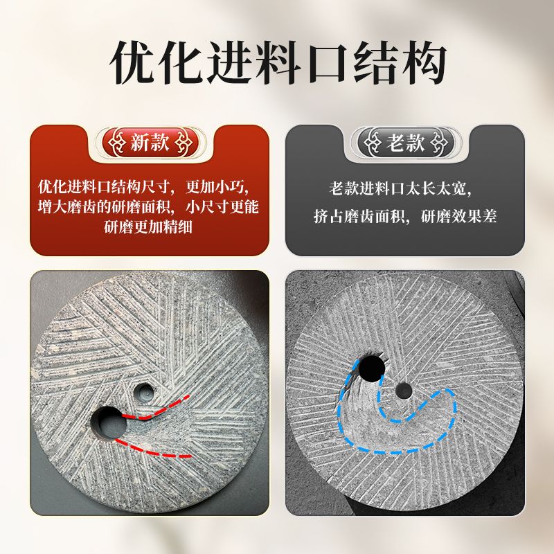 传统小石磨家用磨盘老石磨青石磨家用磨盘手工石磨手推迷你豆浆机