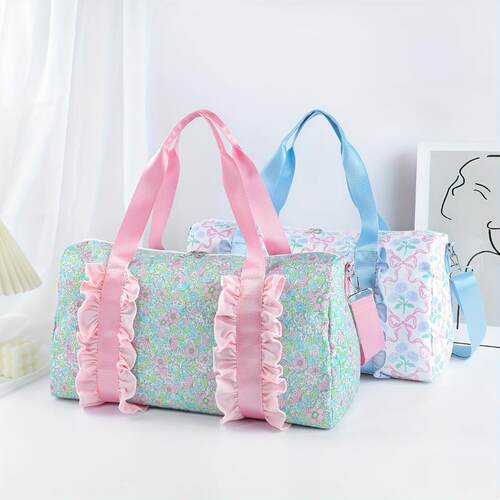 Floral Weekend Bag Lightweight Comfortable CarryOn Luggage