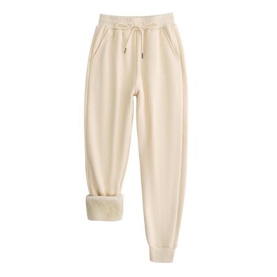 P 82004 Fashionable Fleece Joggers 时髦羊羔绒卫裤 跨境