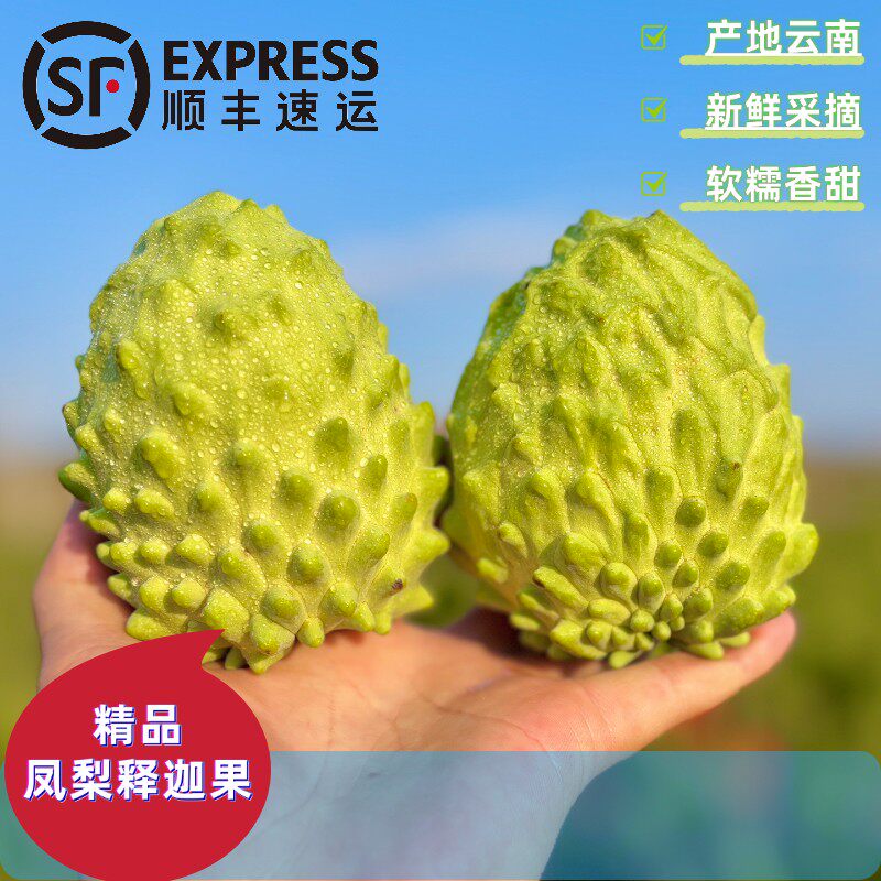 云南新鲜凤梨释迦果当季现摘番荔枝佛头果香甜可口