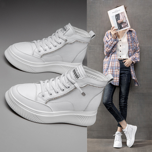 高帮小白鞋子2026新款春季白鞋百搭运动休闲鞋板鞋女春秋夏季女鞋
