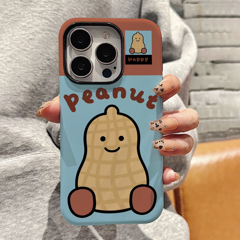 潮流撞色卡通适用iPhone16手机壳苹果16promax二合一菲林15/15pro男女13/14全包14pro防摔14pm时尚16pro可爱