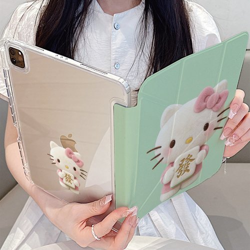 创意麻将发KT猫Y折平板保护壳