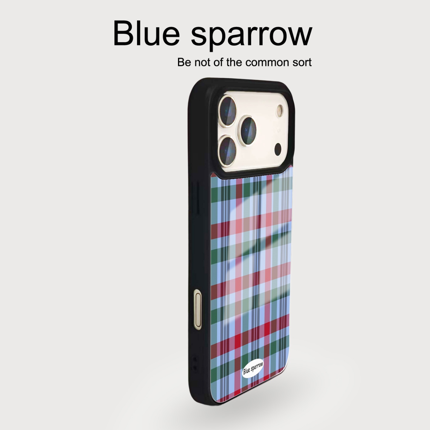 英伦红绿蓝格纹刀锋菲林手机壳