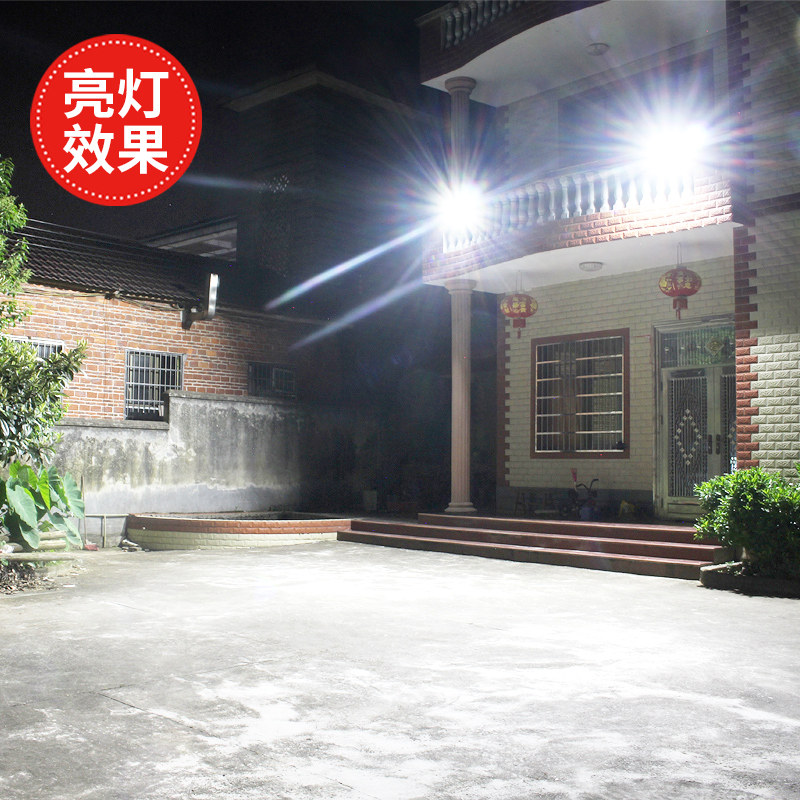 太阳能户外灯庭院灯家用照明大功率感应灯室N外防水一拖二光伏路