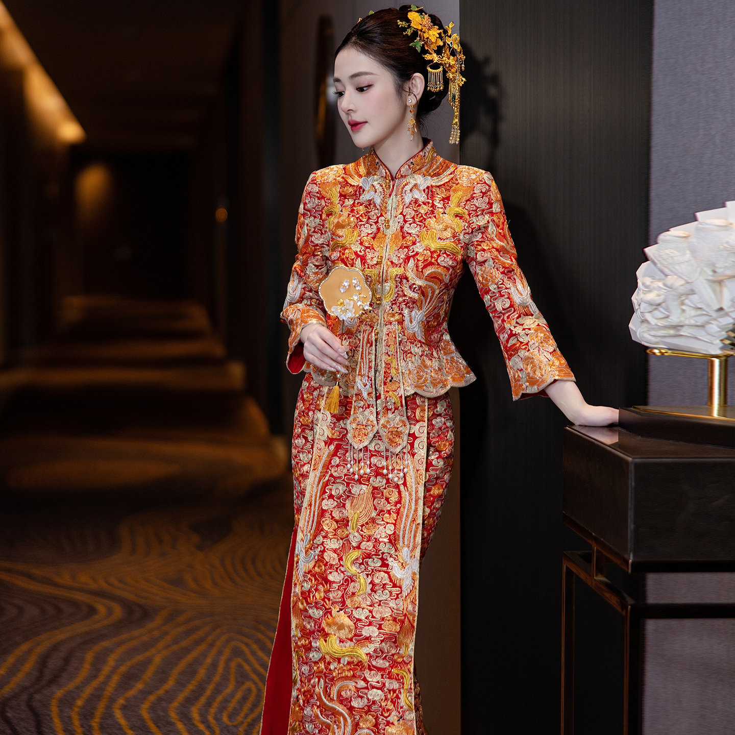 鱼尾龙凤褂婚服2026年新款中式结婚嫁衣修身婚宴服高端新娘秀禾服