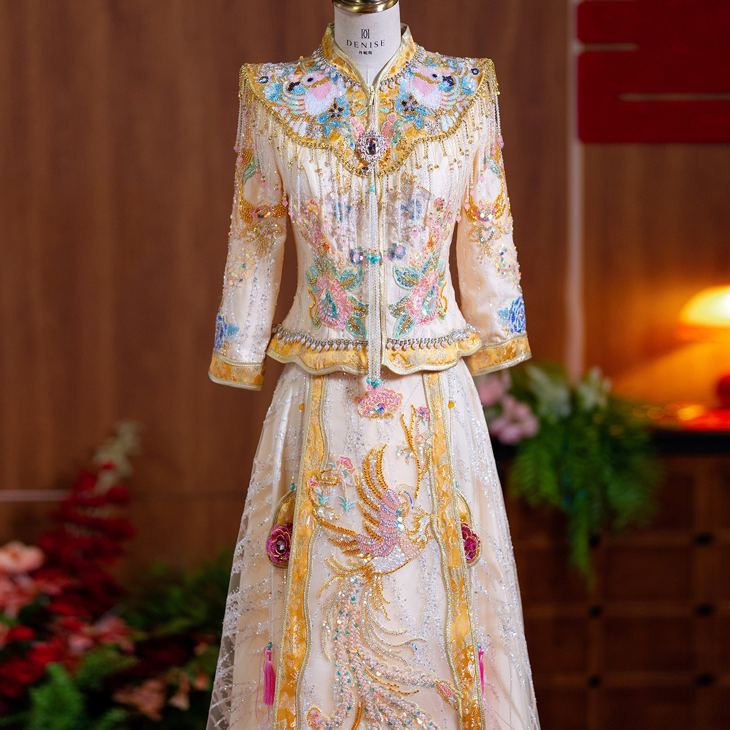香槟色秀禾服2026新款中式结婚嫁衣出阁服胖大码婚宴服高端新娘服图片