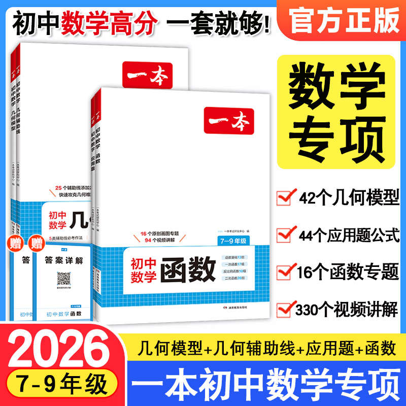 初中几何模型辅助线应用题函数