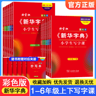新华字典小学写字课田雪松字帖人教版同步小学生语文练字帖写汉字生字大字护眼 一二三四五六年级上下册字词句楷书练习册赠抄写本