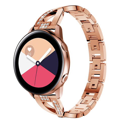 适用三星watch5678金属X字钻表带