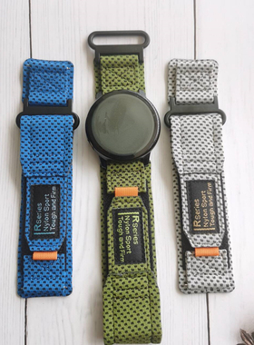 适用三星Galaxy watch34567智能手表20/22冷感布款魔术贴表带47mm