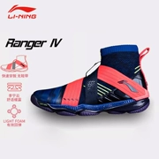 Giày cầu lông Li Ning Giày nam Ranger4.0 tắc kè hoa chuyên nghiệp ÁO DÀI phù hợp với giày lưới cao cấp - Giày cầu lông