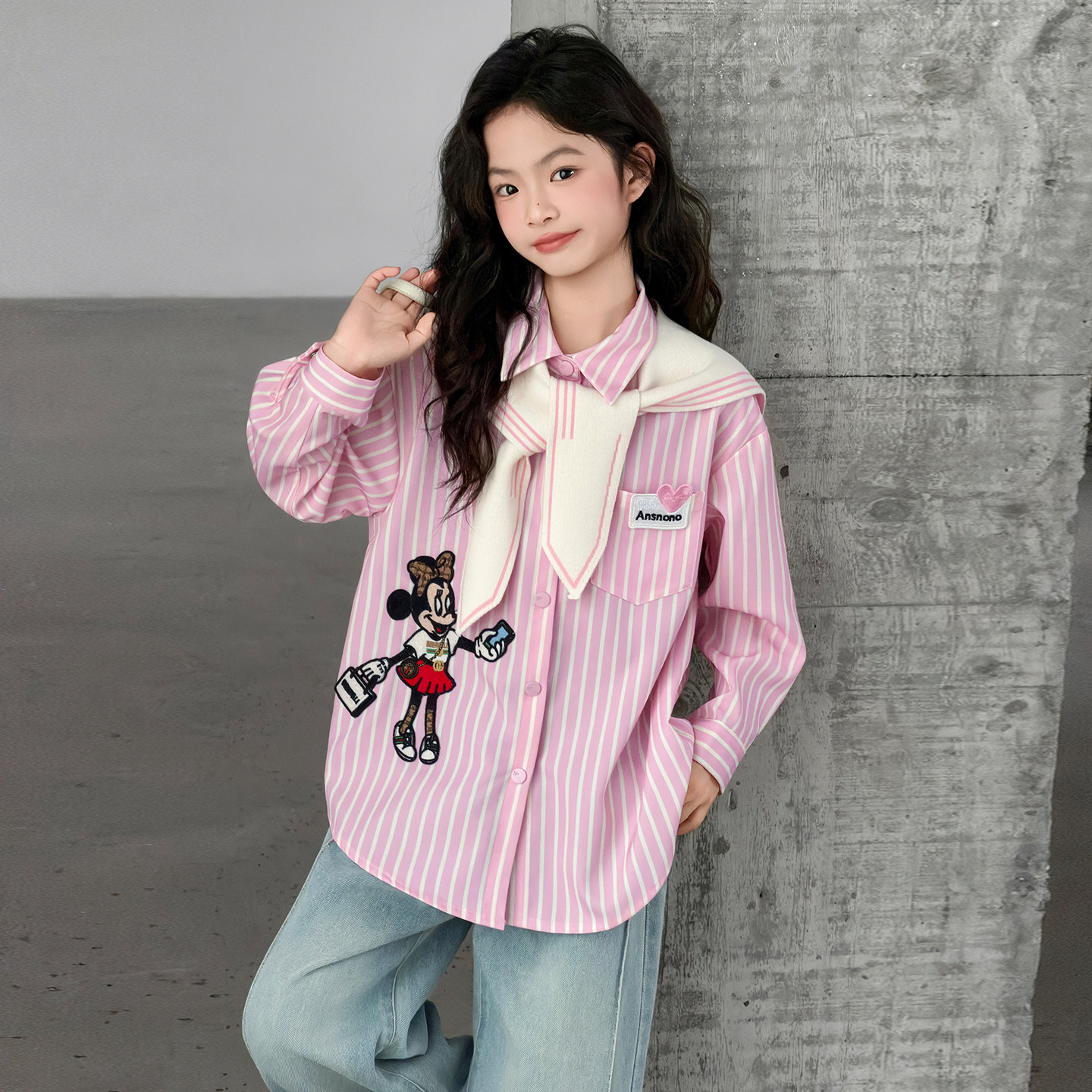 女童衬衣内搭儿童条纹衬衫长袖春季2026新款大童外套春装女孩上衣,童装/婴儿装/亲子装,衬衫,淘宝优惠券,粉丝福利购,淘宝优惠卷