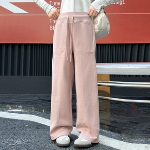 子冬季 大童裤 加厚儿童阔腿裤 冬装 女童加绒休闲裤 女孩运动裤 秋冬款