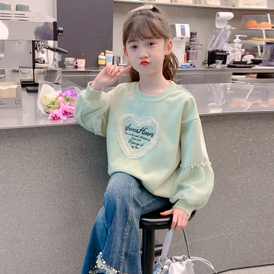 女童加绒卫衣秋冬保暖上衣