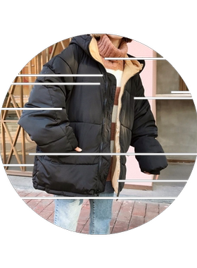 新款秋冬季韩版面包服加厚棉袄原宿bf风棉衣学生大码女装宽松外套