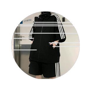 夏季新款宽松学生短袖上衣短裤时尚休闲运动套装女情侣两件套装潮