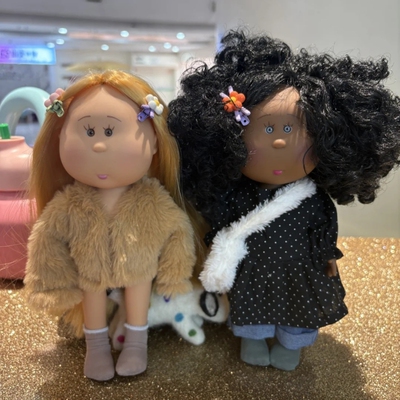 西班牙MIA豆豆眼24CM土豆娃娃公仔裸娃毛绒玩偶送女生DIY生日礼物