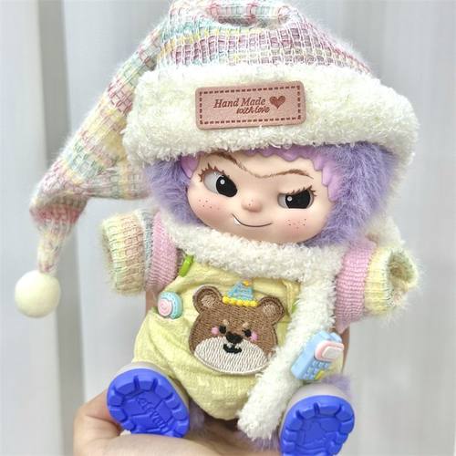 wakuku娃衣20cm哇库库装熊偶衣服棉花娃娃盲盒毛绒玩偶帽子现货