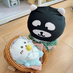 可爱创意小偷娃衣服套装自嘲熊娃用cos服强盗头套包袱10cm夜行者